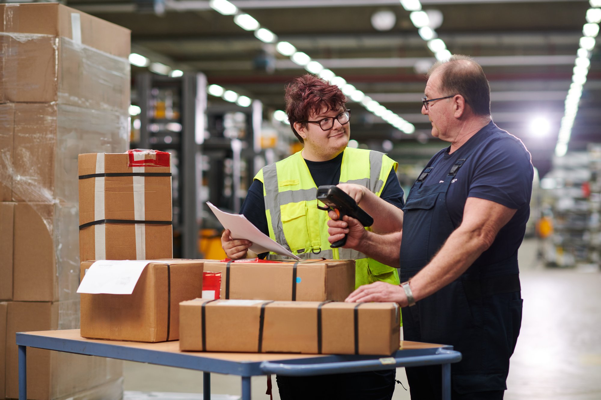 Employees in production